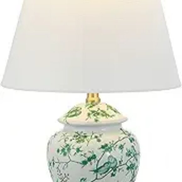 Chinoiserie ginger jar table lamp LED bulb included for bedroom living room deco - Picture 7 of 7